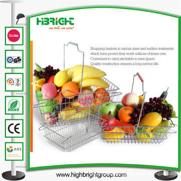 Single Side Wire Shopper Basket